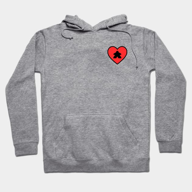 Small icon meeple Hoodie by SkyBoardGamingStore